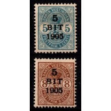 1905 - Danske Vestindien - AFA 345-35 - Frimærker - Provisorier - Ustemplet.